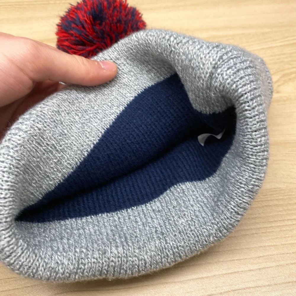 Minnesota Twins Hat Cap Beanie Gray Navy Blue MLB Baseball Ford Promo Winter Pom
